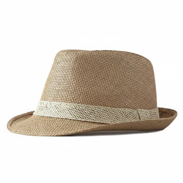 Men's Straw Hat - Straw - Front View