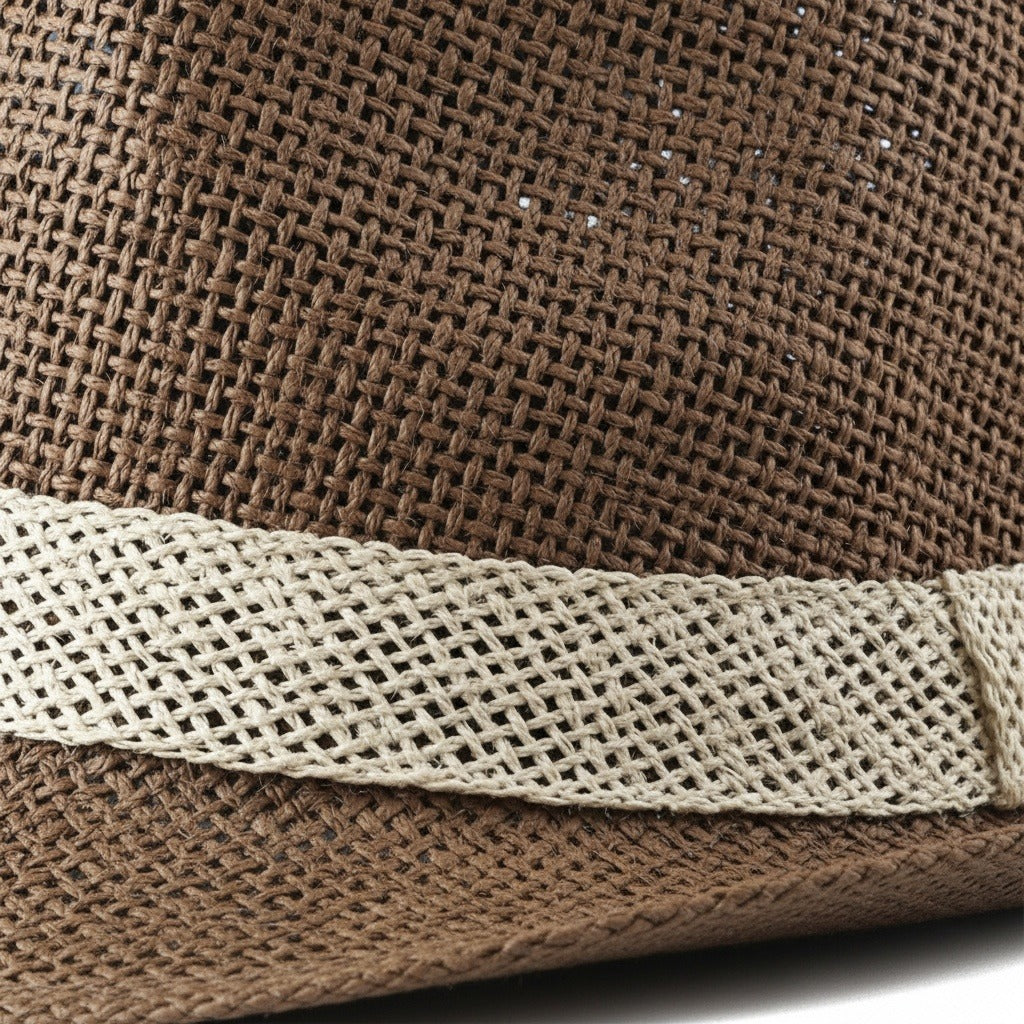 Men's Straw Hat - Java - Texture Close Up