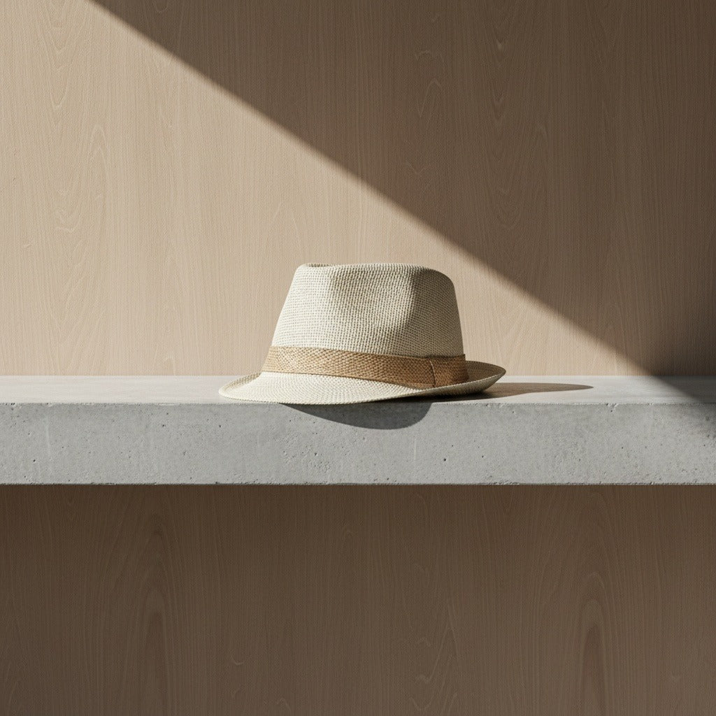 Men's Straw Hat - Ecru - Lifestyle Inspiration