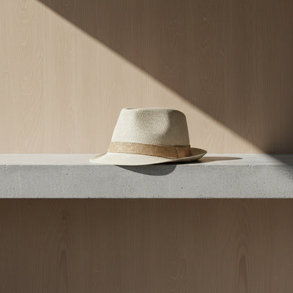 Men's Straw Hat - Ecru - Lifestyle Inspiration