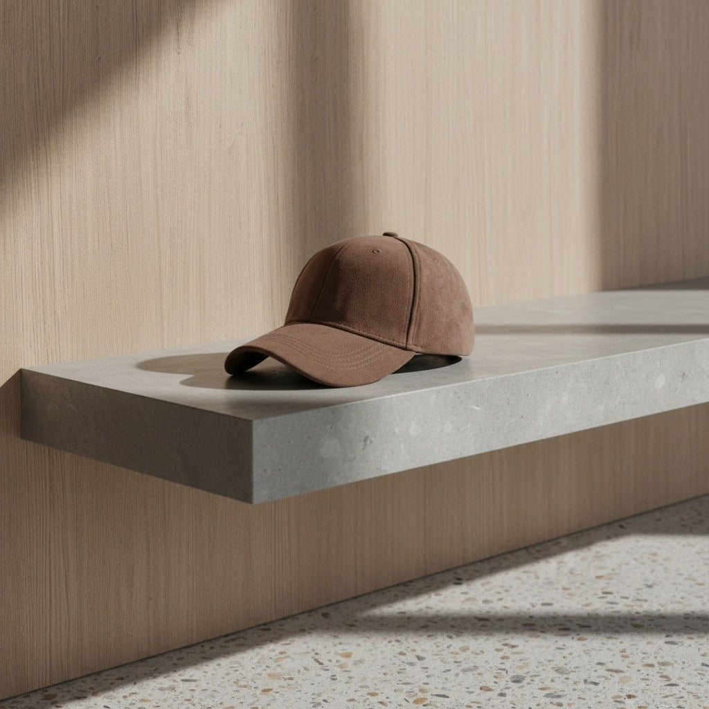 Mens Suede Cap - Brown - Lifestyle Inspiration