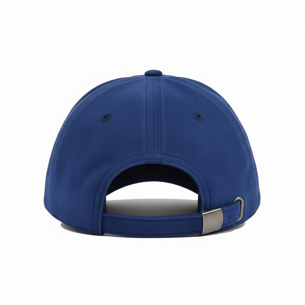 Mens Suede Cap - Royal Blue - Fabric Detail