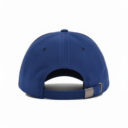 Mens Suede Cap - Royal Blue - Fabric Detail