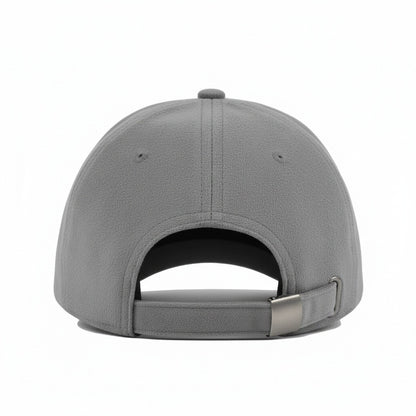 Mens Suede Cap - Charcoal - Fabric Detail