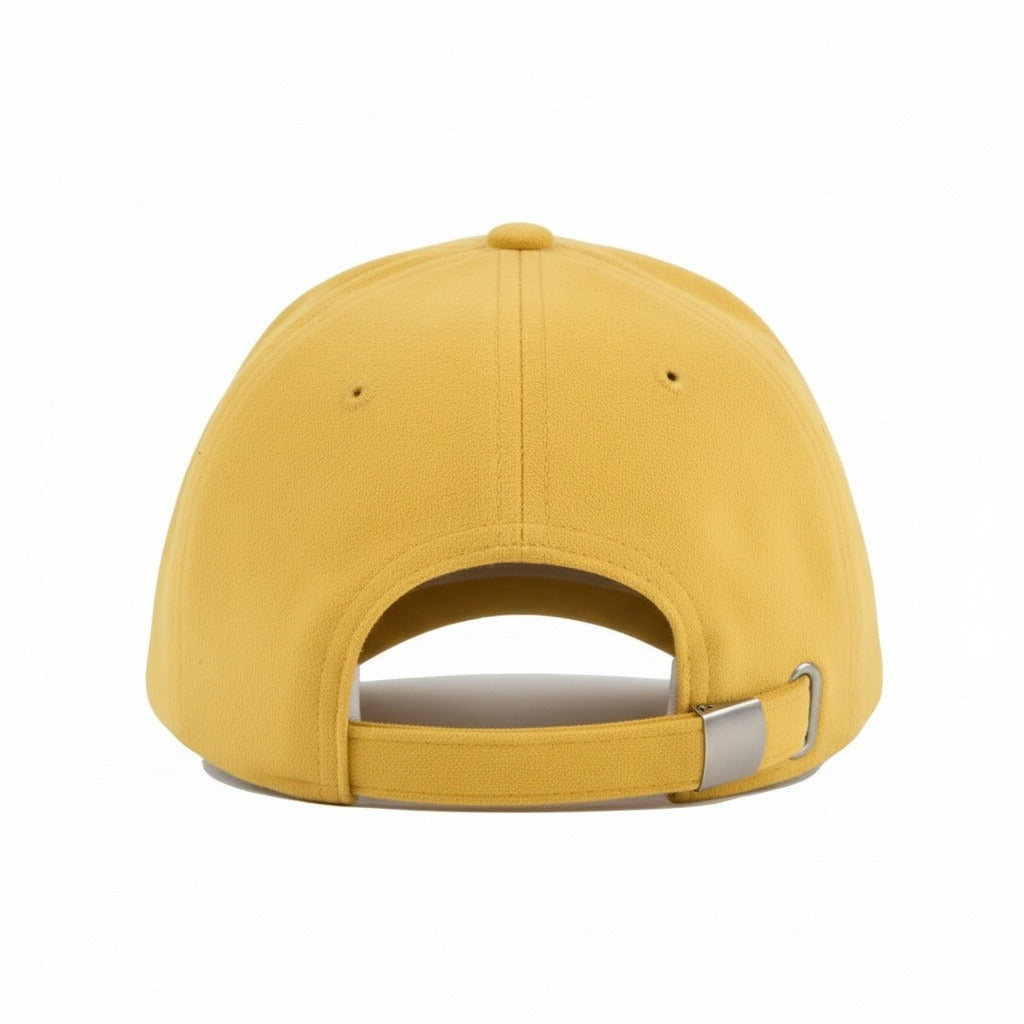 Mens Suede Cap - Goldenrod - Fabric Detail