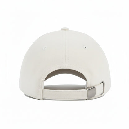 Mens Suede Cap - Ivory - Fabric Detail