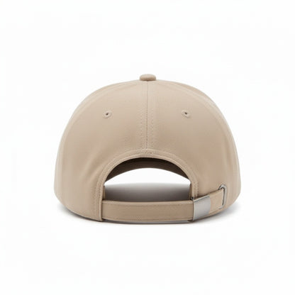 Mens Suede Cap - Beige - Fabric Detail