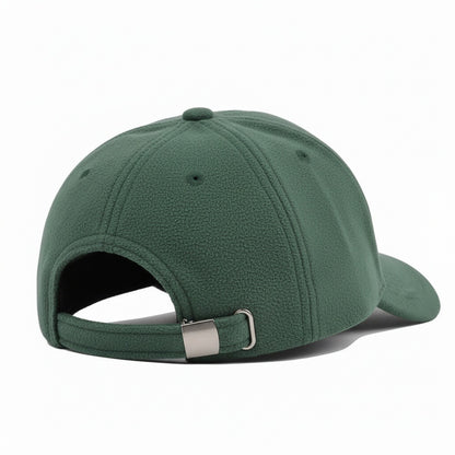 Mens Suede Cap - Forest Green - Fabric Detail