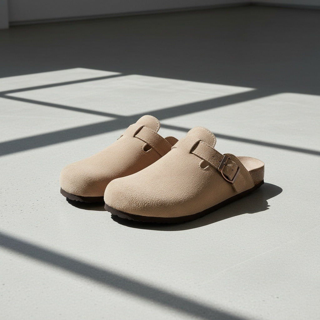 Mens Suede Clogs - Desert Sand - Lifestyle Inspiration
