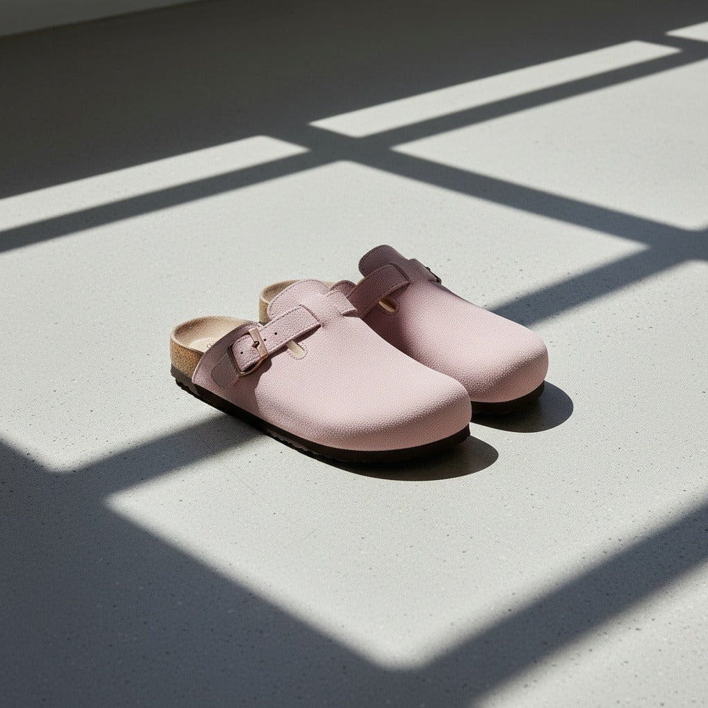 Mens Suede Clogs - Dusty Rose - Lifestyle Inspiration
