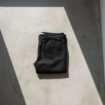 Men's Summer Linen Trousers - Charcoal Black - Lifestyle Inspiration