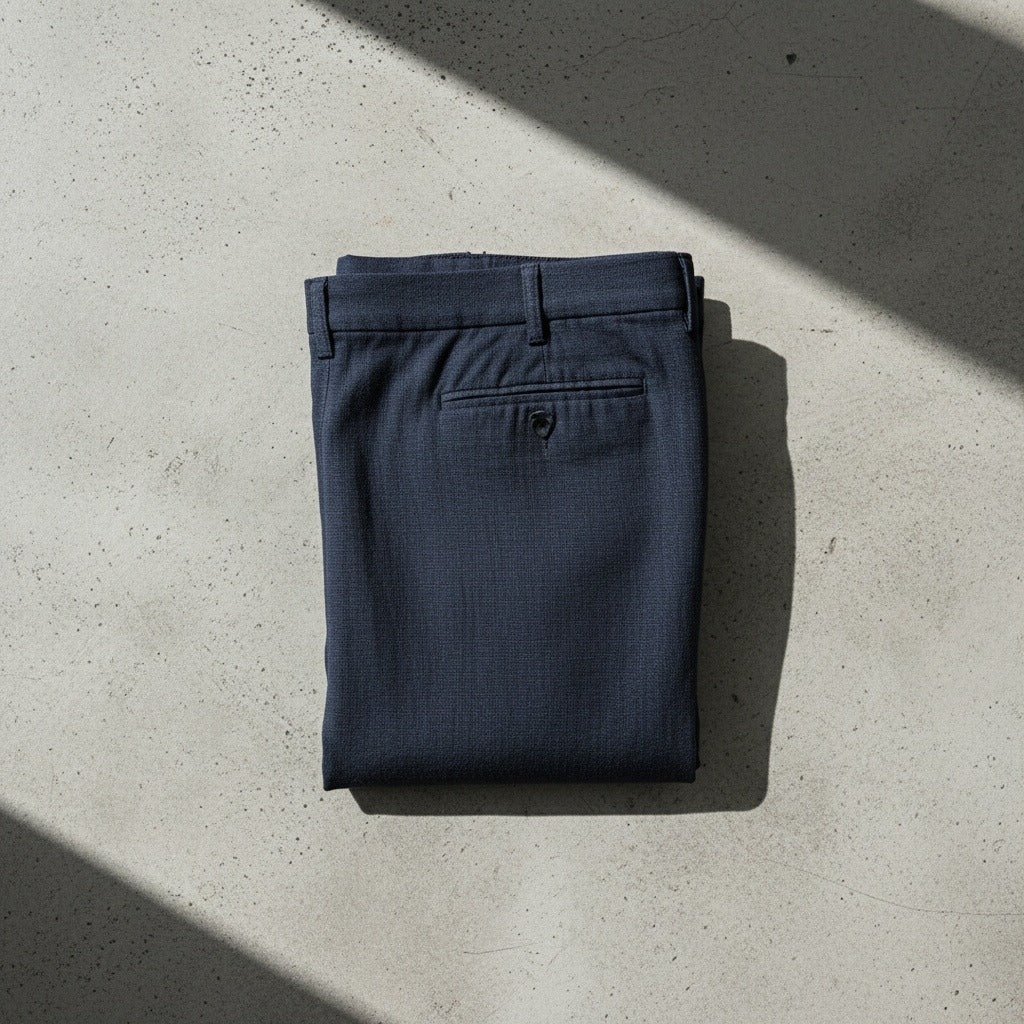 Men's Summer Linen Trousers - Midnight Blue - Lifestyle Inspiration