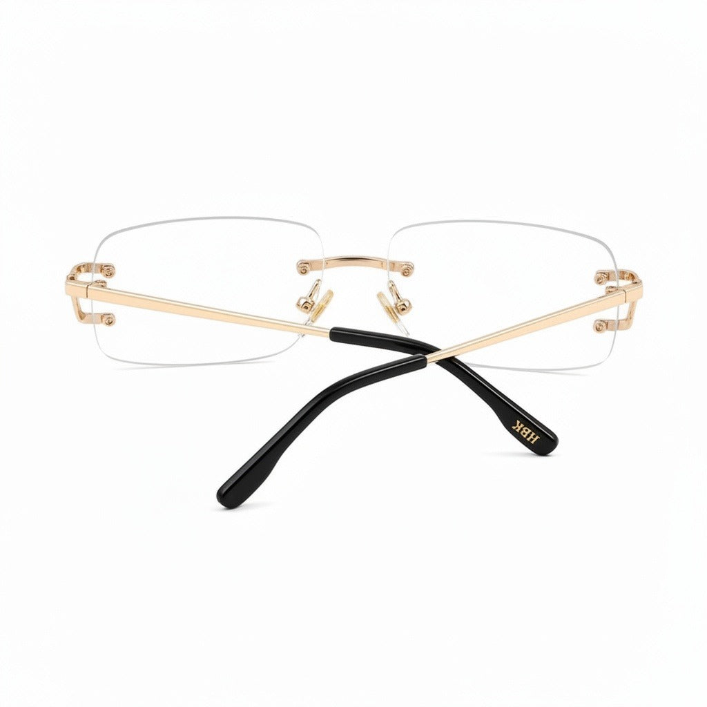 Men's Sunglasses Vintage - Golden Vision - Fabric Detail