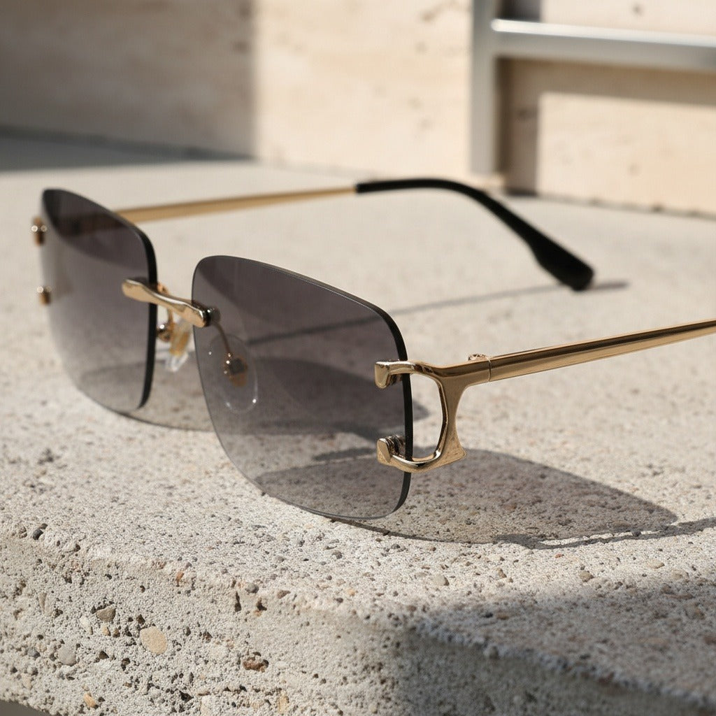 Men's Sunglasses Vintage - Platinum Haze - Back View