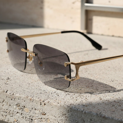 Men's Sunglasses Vintage - Platinum Haze - Back View