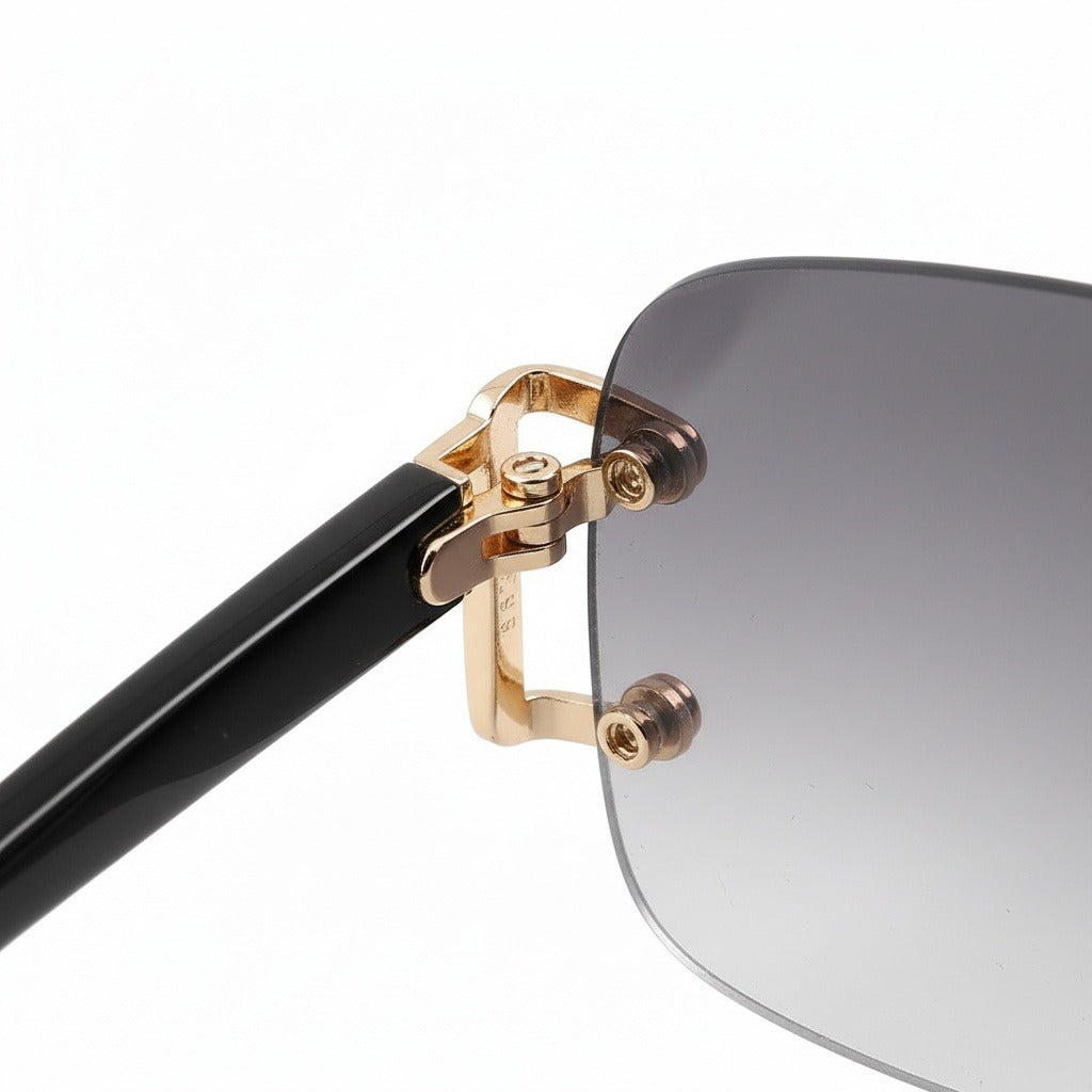 Men's Sunglasses Vintage - Platinum Haze - Texture Close Up