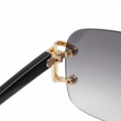 Men's Sunglasses Vintage - Platinum Haze - Texture Close Up