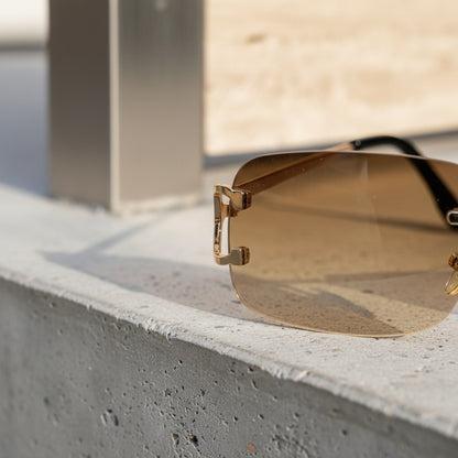 Men's Sunglasses Vintage - Desert Dune - Back View