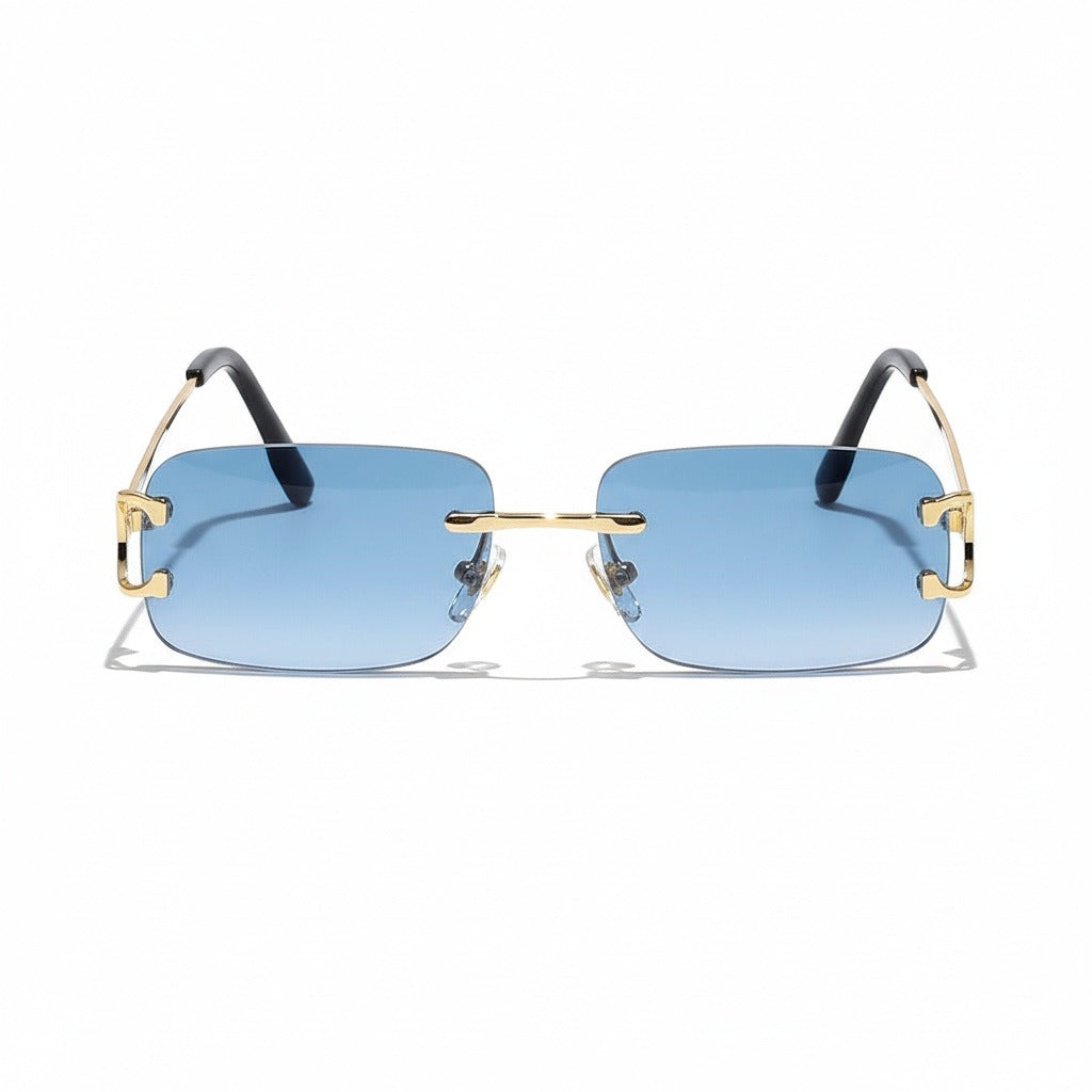 Men's Sunglasses Vintage - Skyline Blue - Front View