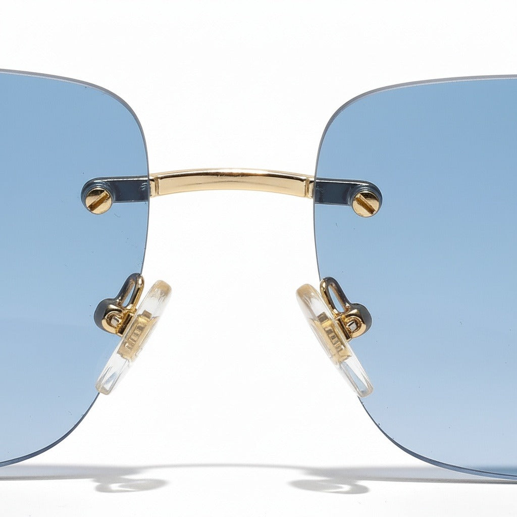 Men's Sunglasses Vintage - Skyline Blue - Texture Close Up