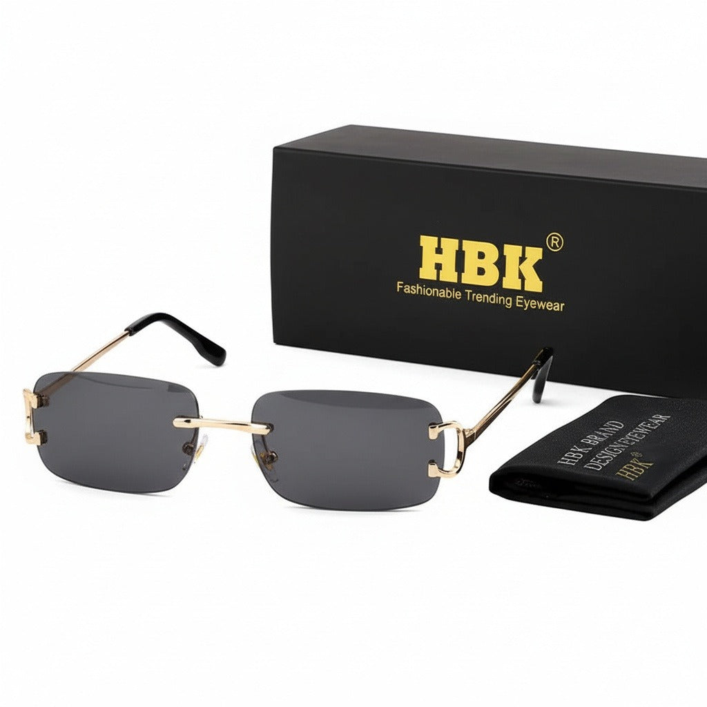 Men's Sunglasses Vintage - Smokey Black - Front View