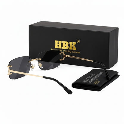 Men's Sunglasses Vintage - Smokey Black - Fabric Detail