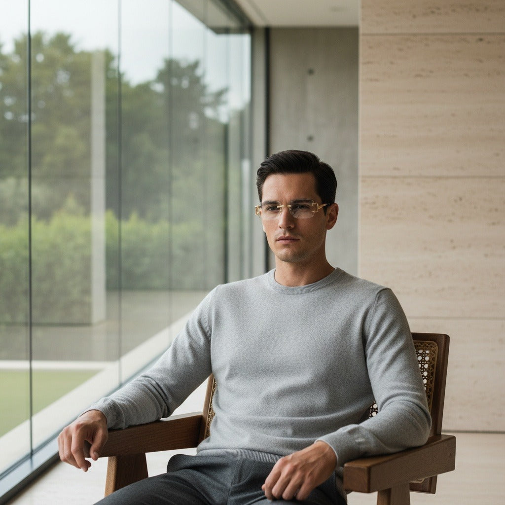 Men's Sunglasses Vintage - Regal Gold - Side Profile