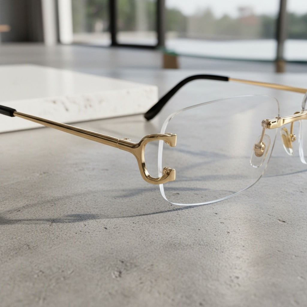 Men's Sunglasses Vintage - Regal Gold - Back View