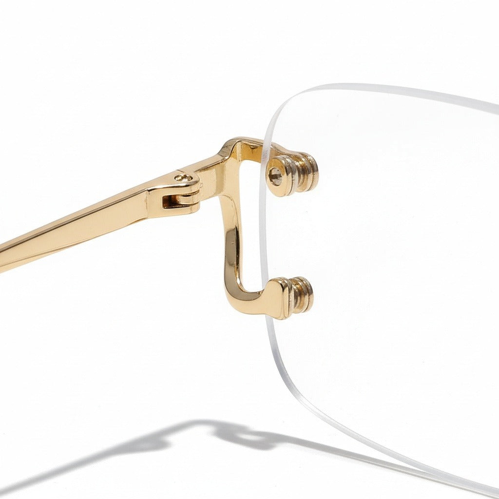 Men's Sunglasses Vintage - Regal Gold - Texture Close Up