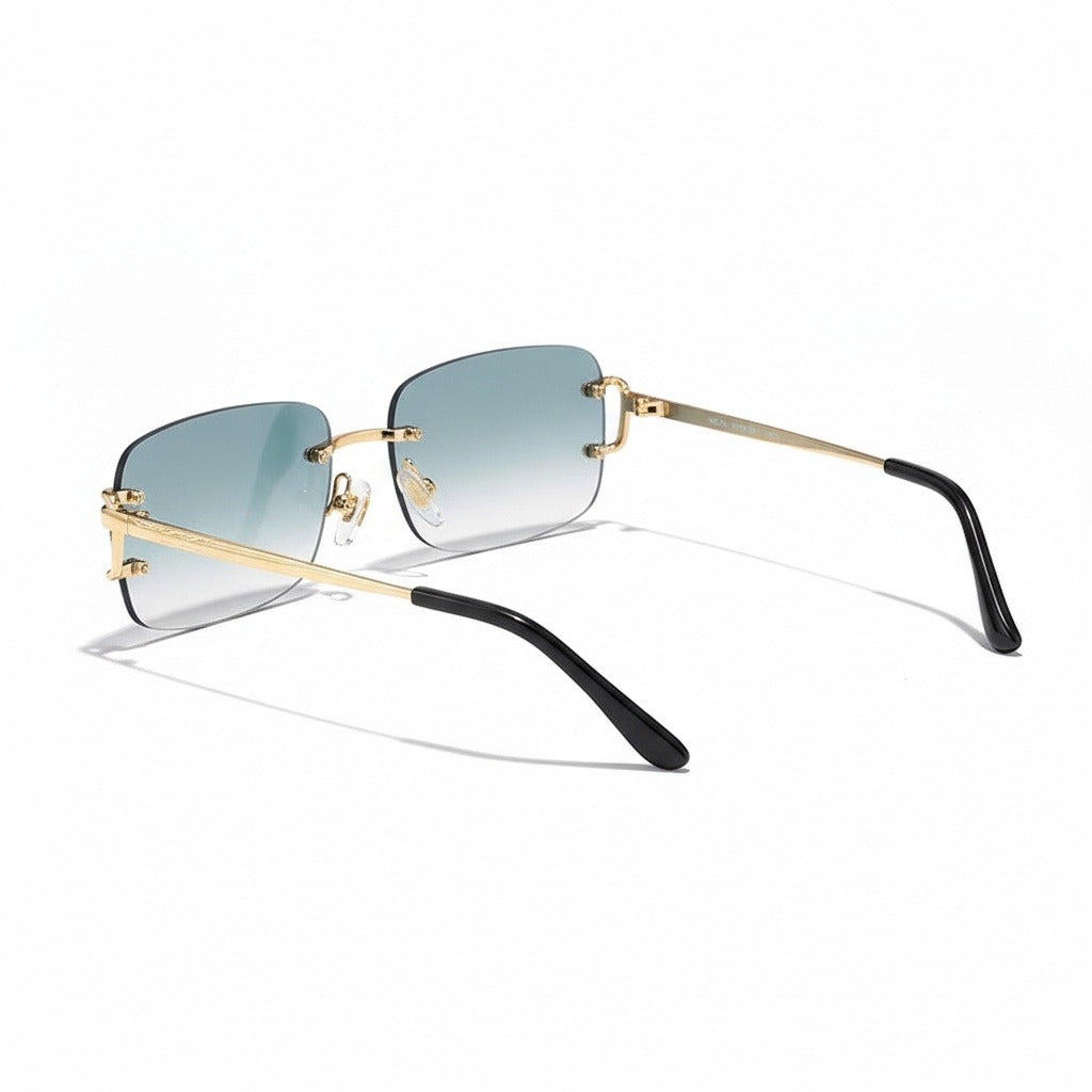 Men's Sunglasses Vintage - Aqua Mist - Fabric Detail