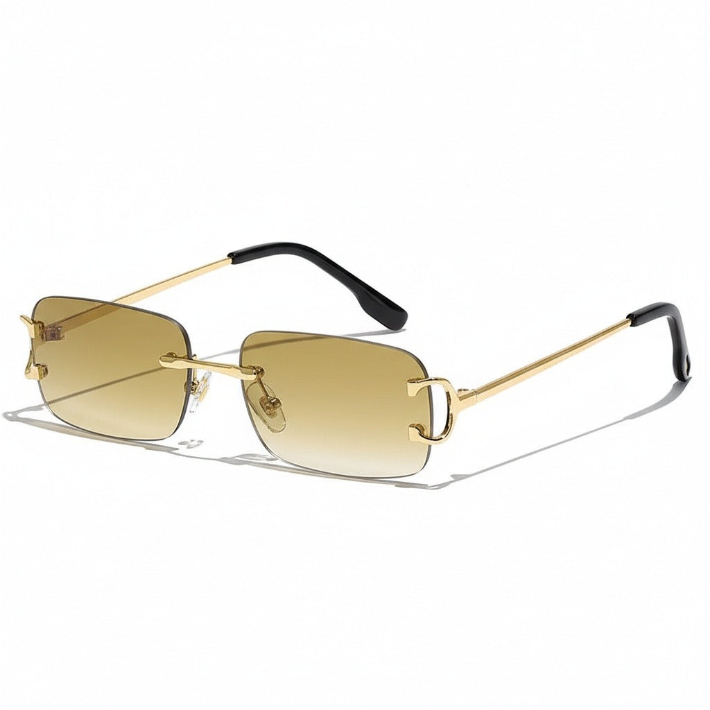 Men's Sunglasses Vintage - Amber Glow - Front View