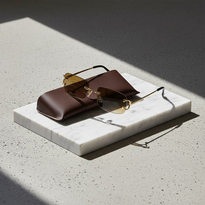 Men's Sunglasses Vintage - Amber Glow - Lifestyle Inspiration