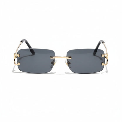 Men's Sunglasses Vintage - Obsidian Glare - Front View