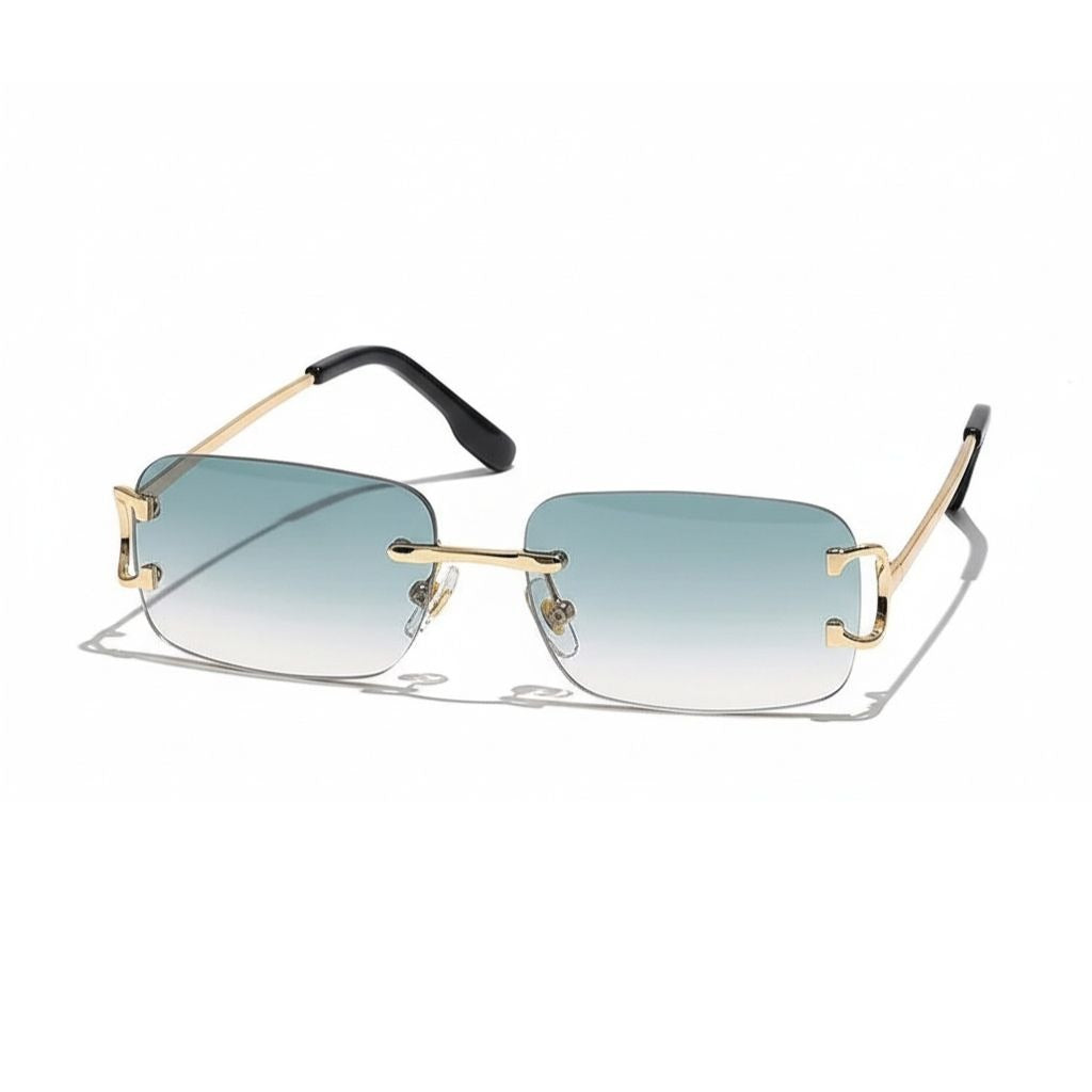 Men's Sunglasses Vintage - Mirage Blue - Front View