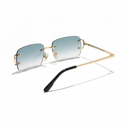 Men's Sunglasses Vintage - Mirage Blue - Fabric Detail