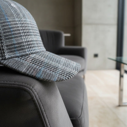 Mens Tartan Caps - Prince Of Wales Check - Back View