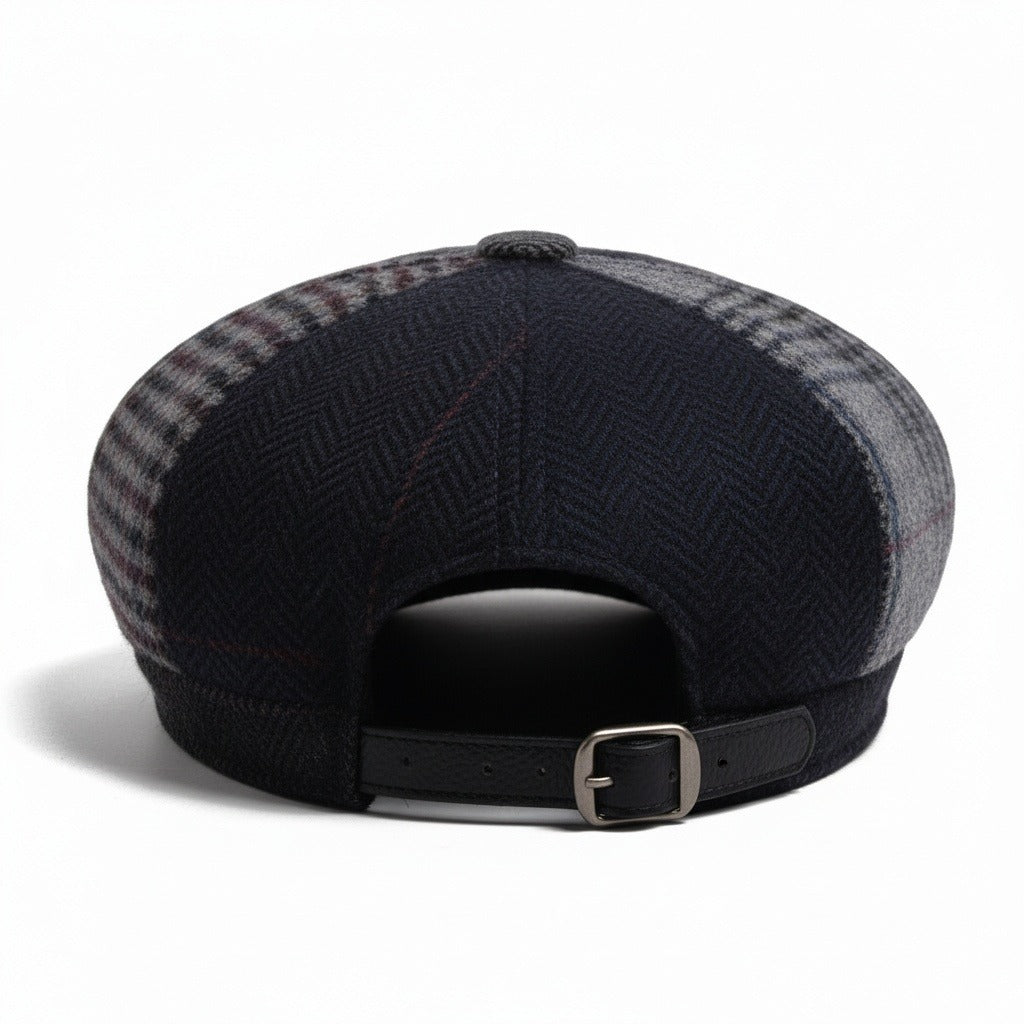 Mens Tartan Flat Caps - Heritage Tweed - Fabric Detail