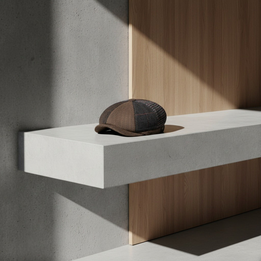 Mens Tartan Flat Caps - Brown Plaid - Lifestyle Inspiration