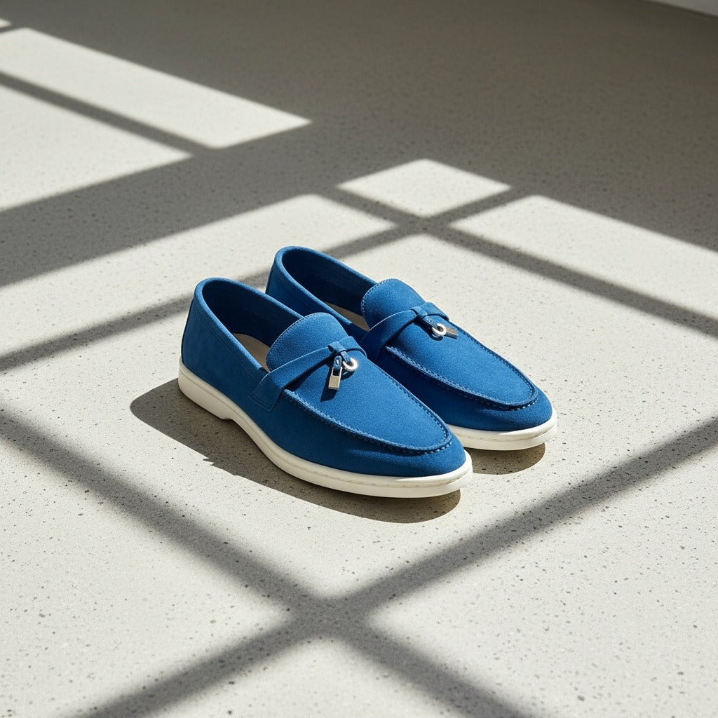 Mens Tassel Loafers - Royal Blue - Lifestyle Inspiration