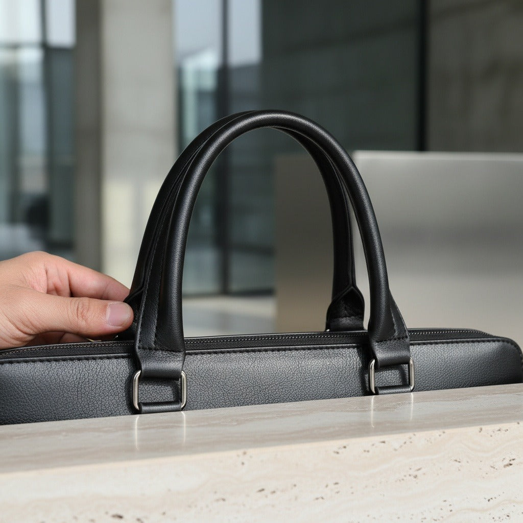 Mens Travel Document Holder - Midnight - Back View