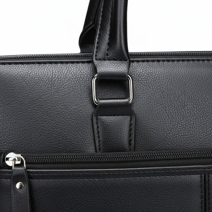 Mens Travel Document Holder - Midnight - Texture Close Up