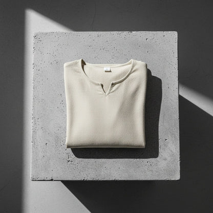 Mens V Neck Linen Set - Pale Olive - Lifestyle Inspiration