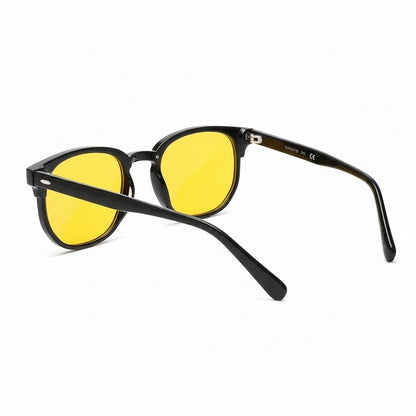 Men's Yellow Tint Sunglasses - Yellow - Fabric Detail
