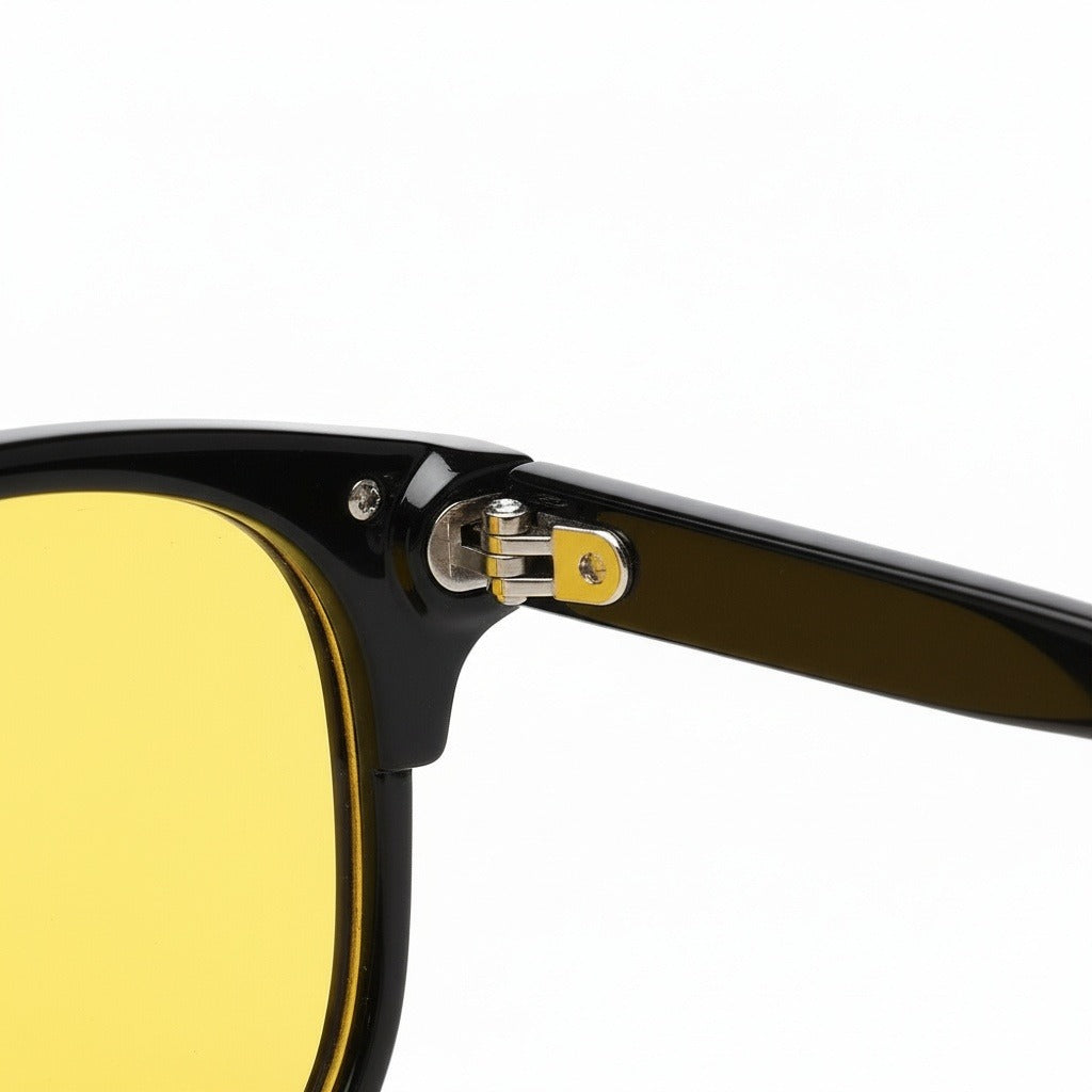 Men's Yellow Tint Sunglasses - Yellow - Texture Close Up