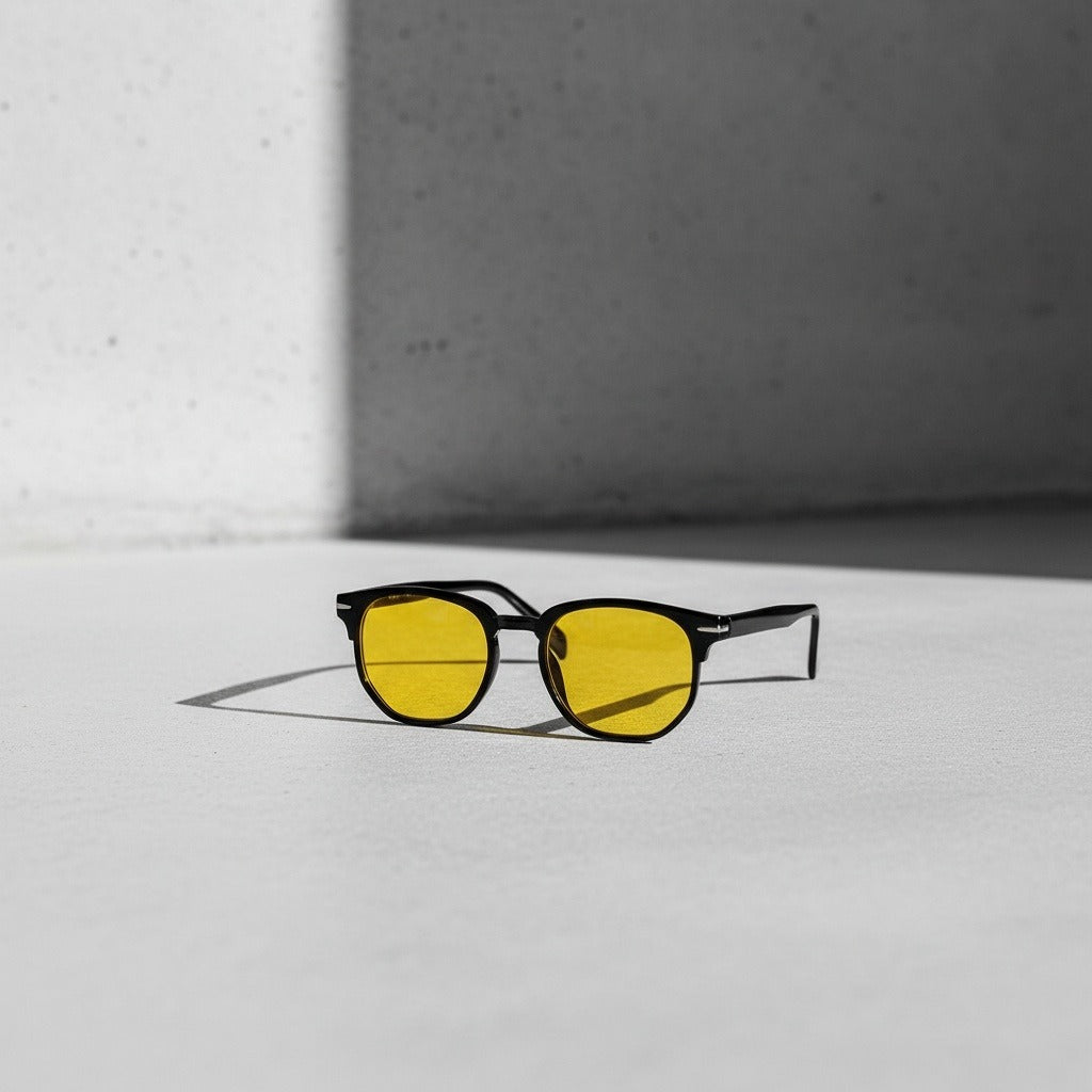 Men's Yellow Tint Sunglasses - Yellow - Lifestyle Inspiration