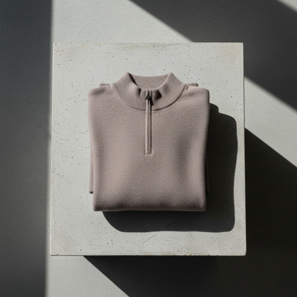 Merino Wool Sweater Mens - Mink Brown - Lifestyle Inspiration