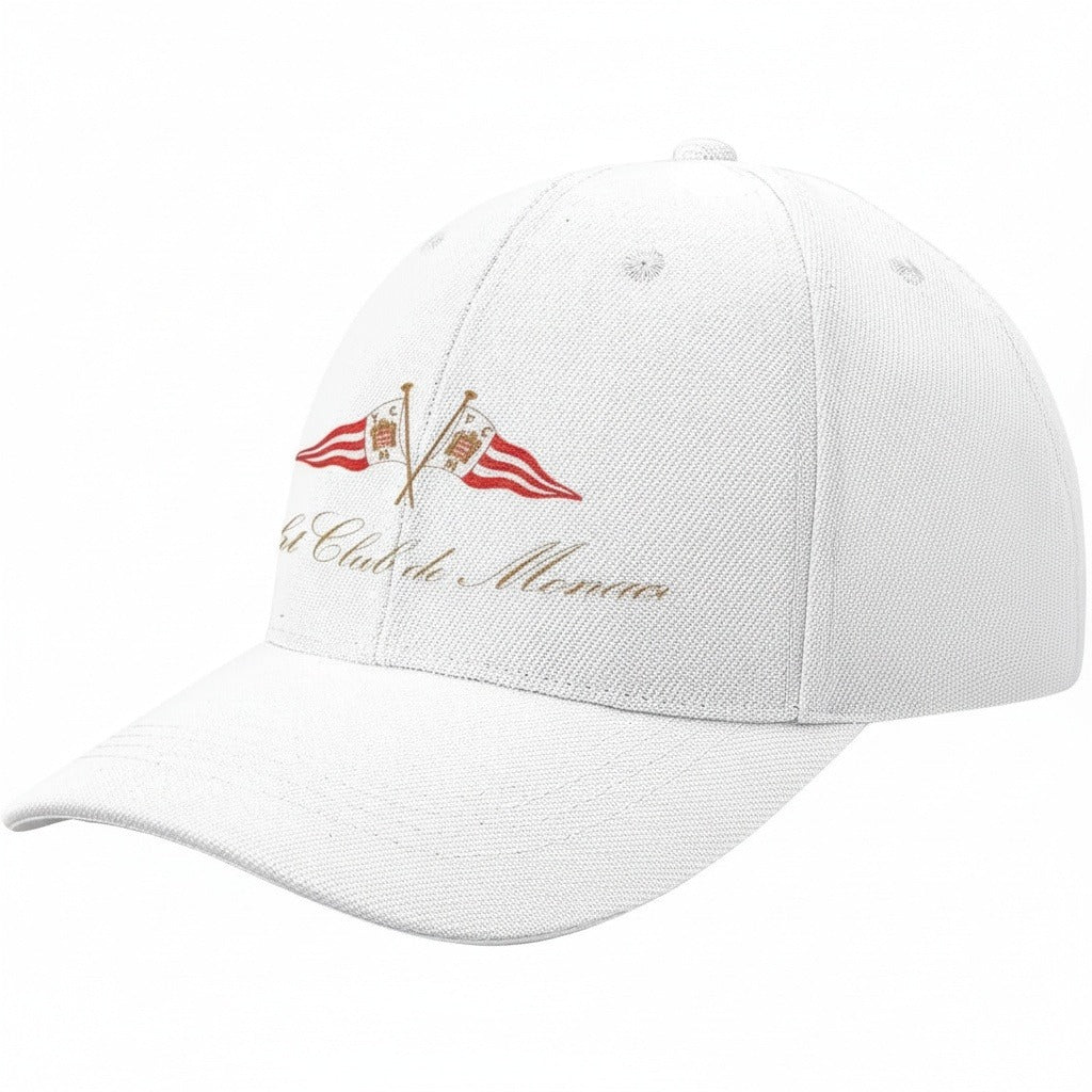 Monaco Yacht Club Cap - White - Front View