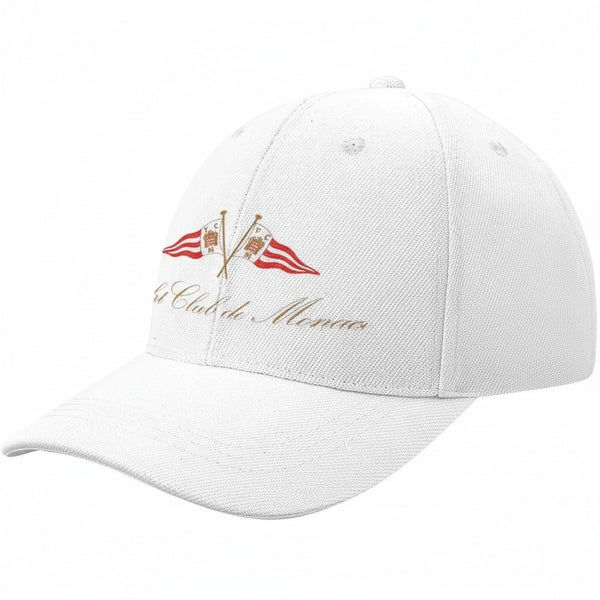 Monaco Yacht Club Cap - White - Front View