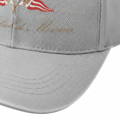Monaco Yacht Club Cap - Silver - Texture Close Up
