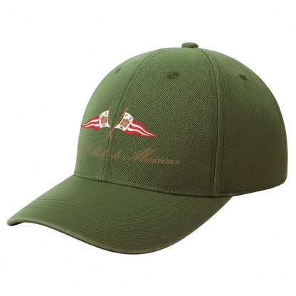 Monaco Yacht Club Cap - Olive Green - Front View